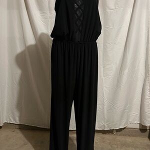 Emma & Michele Black Sleeveless Jumpsuit
